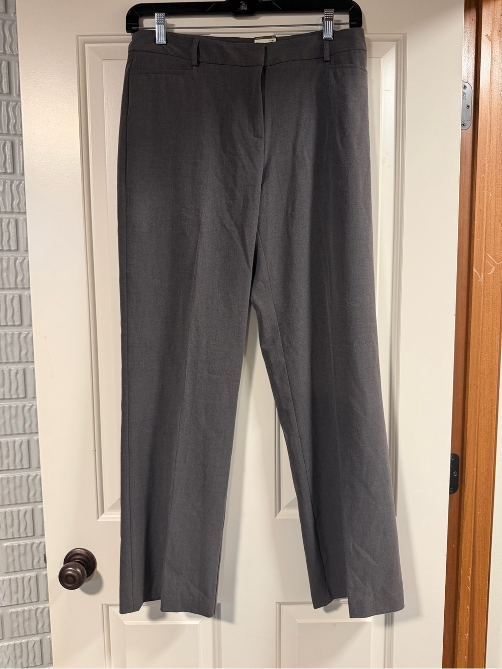 Apostrophe Vanessa Dress Pants Gray Career Work Trousers Size 10 NWT
